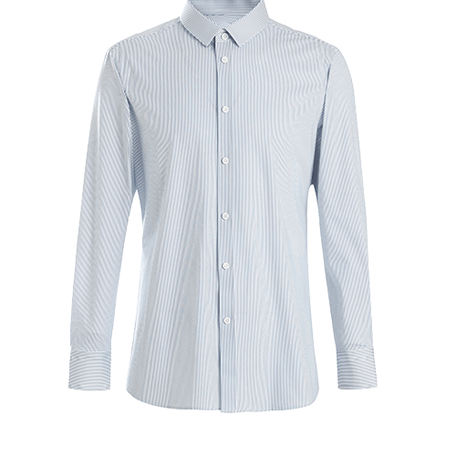 Camicia da uomo classica con bottoni a righe Saldi