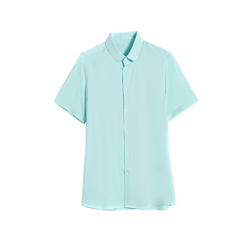 Camisa casual de algodón de punto a granel para hombre