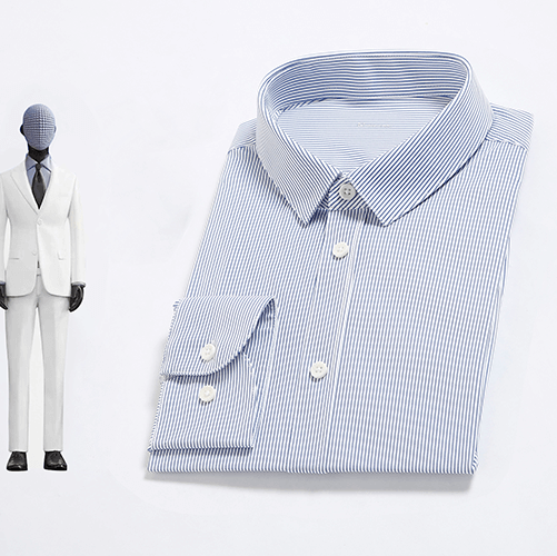 Classic Striped Button Men's Dress Shirt Sale