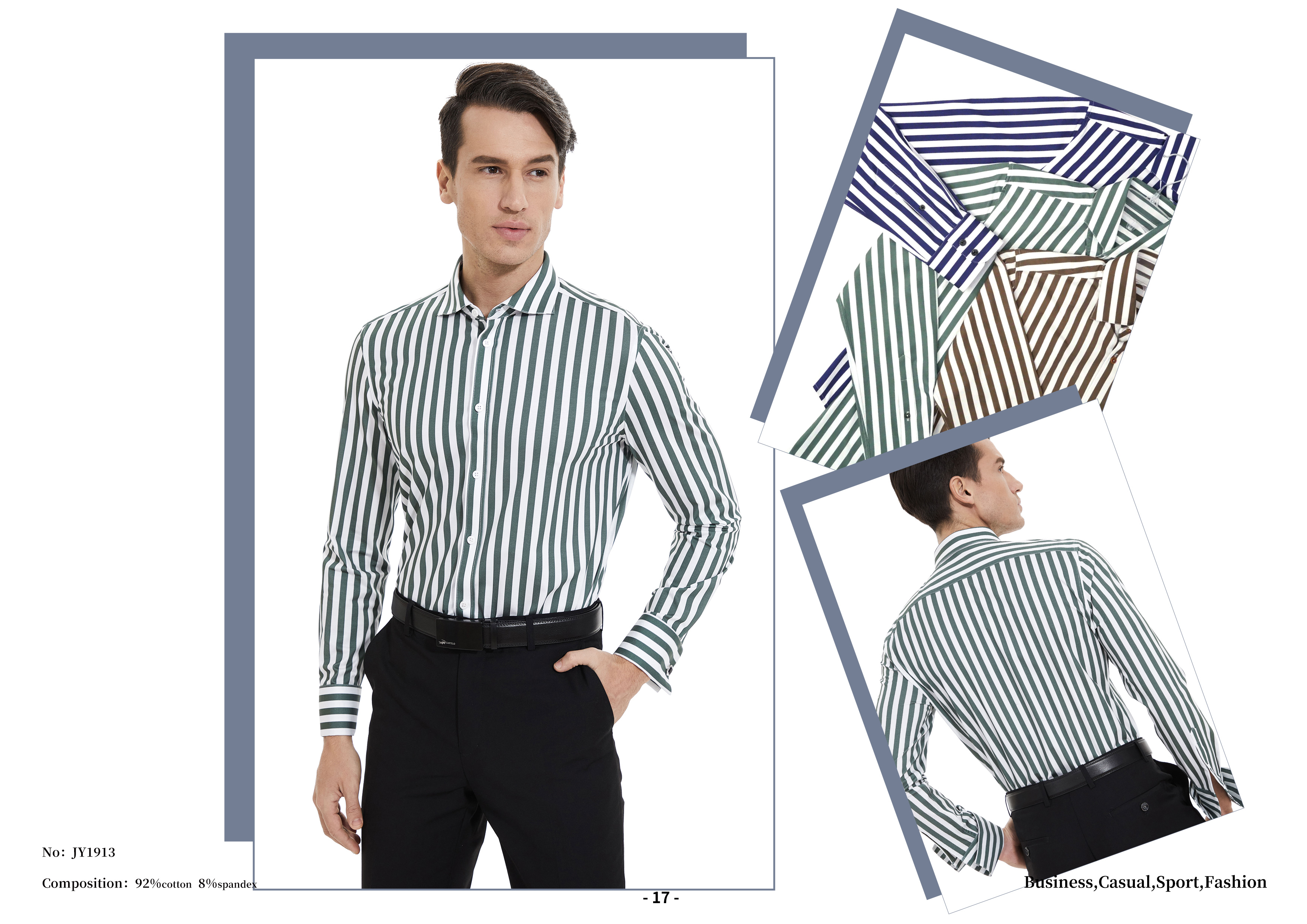 business casual stripe shirt