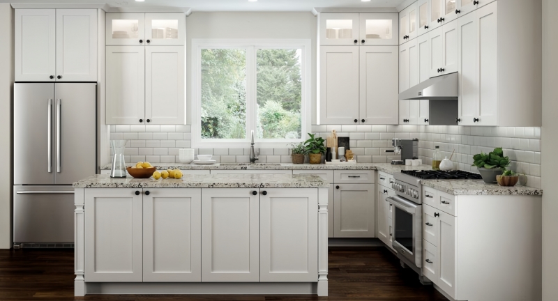 White shaker Kitchen Cabinets