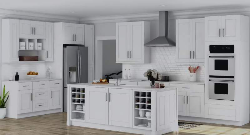 White shaker Kitchen Cabinets