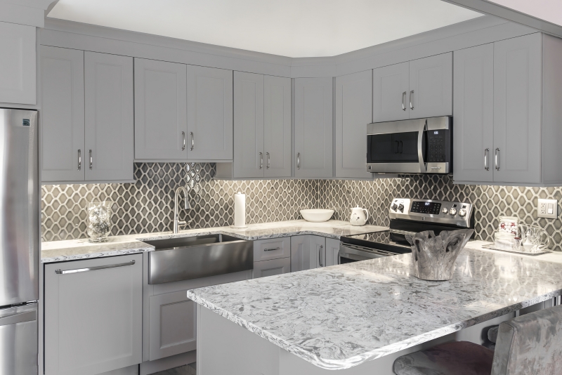 Grey Shaker Kitchen Cabinets