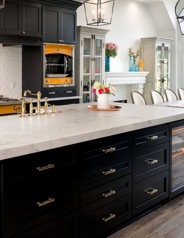 Dark Black Kitchen Cabinets