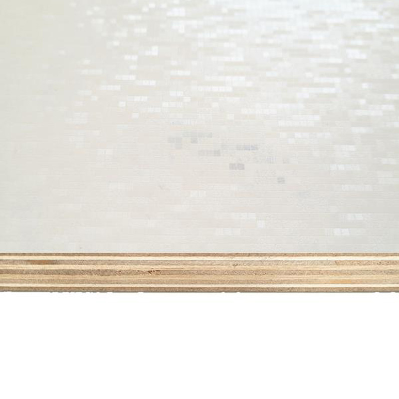 16 мм E1 двойна паста мозайка Топъл бял шперплат