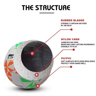 Ballon de volleyball intérieur professionnel en cuir Taille 5