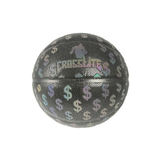Holographic Glowing Reflective Dark Basketball