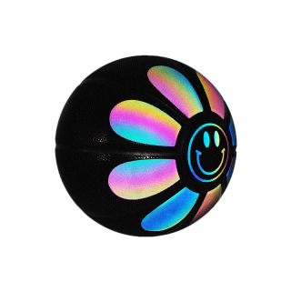 Rainbow Reflective Glow Light Up At Night Basketball