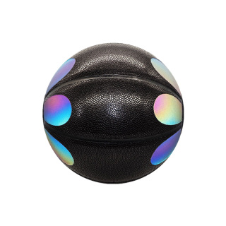Rainbow Reflective Glow Light Up At Night Basketball