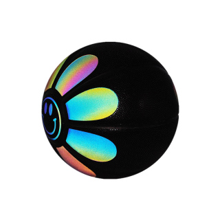Rainbow Reflective Glow Light Up At Night Basketball