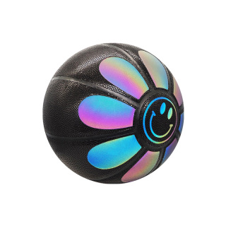 Rainbow Reflective Glow Light Up At Night Basketball