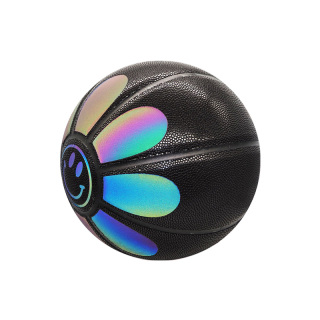 Rainbow Reflective Glow Light Up At Night Basketball
