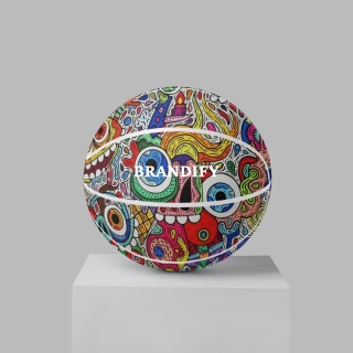 Custom Overall Printed Art Basketball Ball