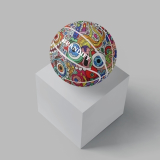 Custom Overall Printed Art Basketball Ball