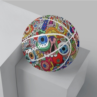 Custom Overall Printed Art Basketball Ball