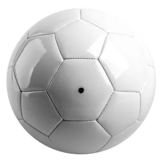 custom logo on white soccer ball size 5