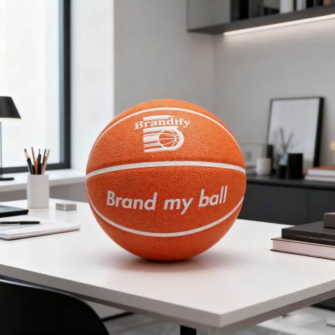 Ballon de basket-ball intérieur en cuir véritable