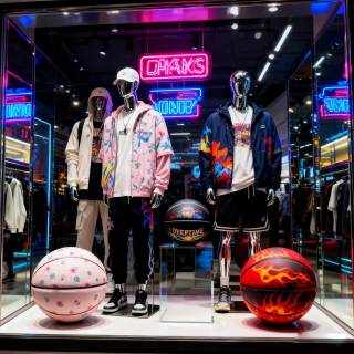 Meisjes indoor en outdoor damesbasketbal