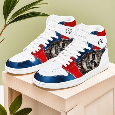 Low MOQ custom art work on mens shoes