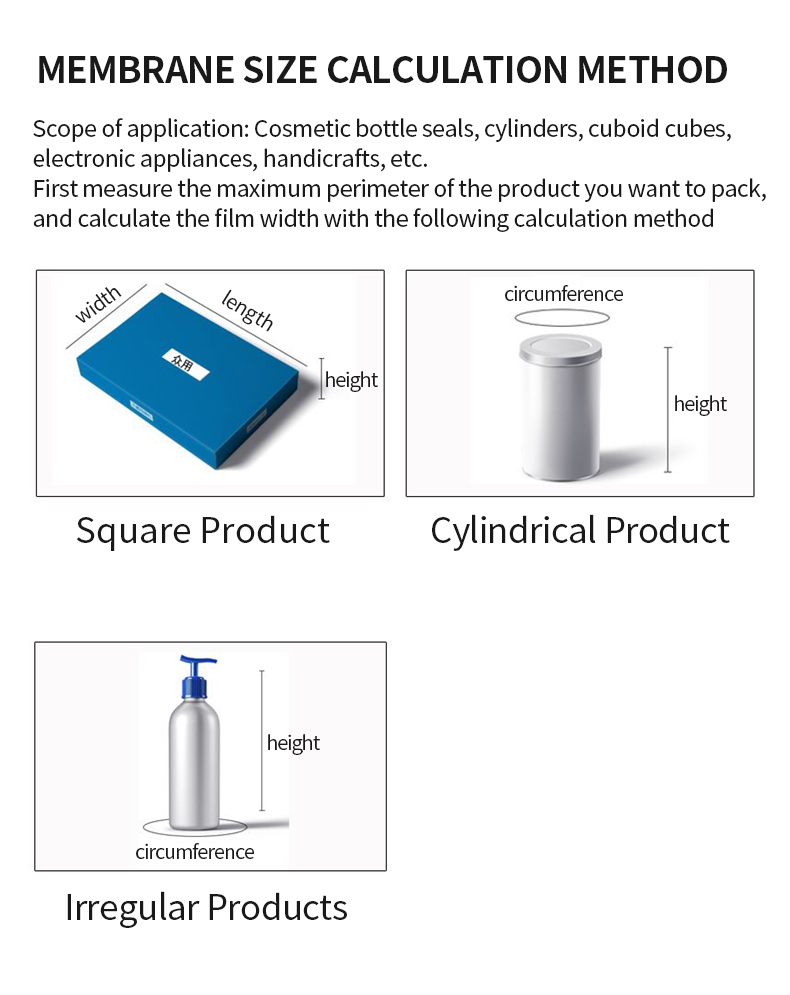 Daily Commodity Cosmetics Shrink Packaging Bags