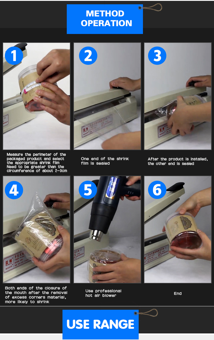 POF Şeffaf Shrink Film Çanta