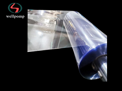 Mavi Şeffaf Pvc Shrink Wrap Film Ruloları