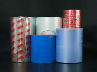 İçecek Kutusu Şişeleri İçin Şeffaf PVC Daralan Film Plastik Isı Daralan Sarma Etiketi / PET Daralan Kovan Baskısı