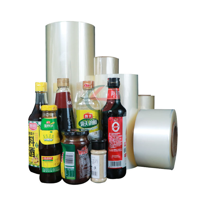 Plastik pof shrink film şeffaf şeffaf pof plastik ısıyla daralan film