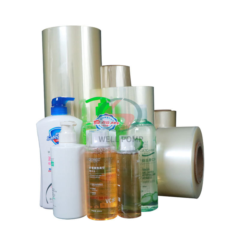 Plastik pof shrink film şeffaf şeffaf pof plastik ısıyla daralan film