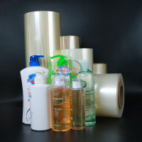 Venta caliente de envoltura retráctil de plástico POF, funda termorretráctil para etiqueta de botella