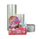 Kemasan bungkus filem pvc roll plastik label boleh mengecut