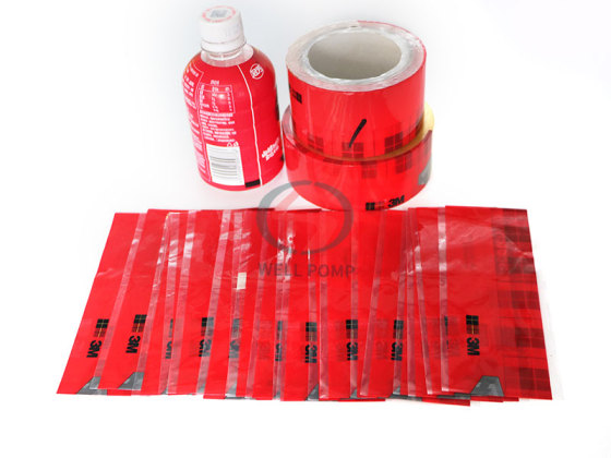Custom printing pvc plastic film labels for bottles