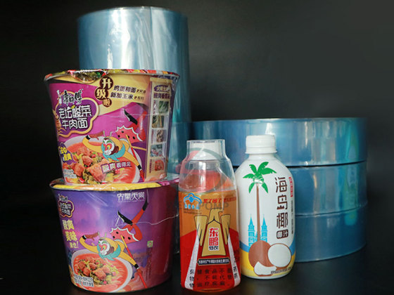 pvc shrink bag film blue roll packaging