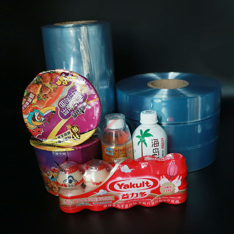 pvc roll heat shrink film product sleeve packaging