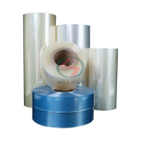 heat shrinkable pvc film blue labels for bottles