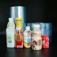 shrink wrap pvc bottle plastic roll printed labels