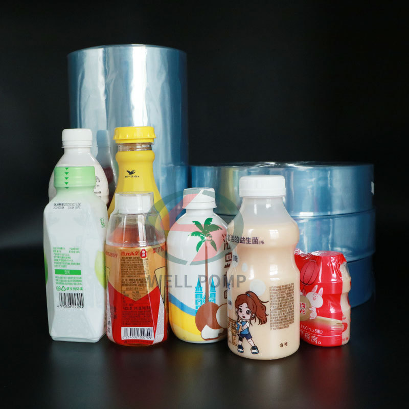 shrink wrap pvc bottle plastic roll printed labels