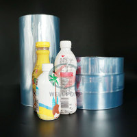 shrink wrap pvc bottle plastic roll printed labels
