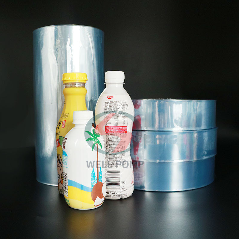 shrink wrap pvc bottle plastic roll printed labels