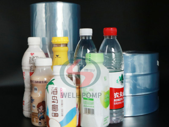 shrink wrap pvc bottle plastic roll printed labels