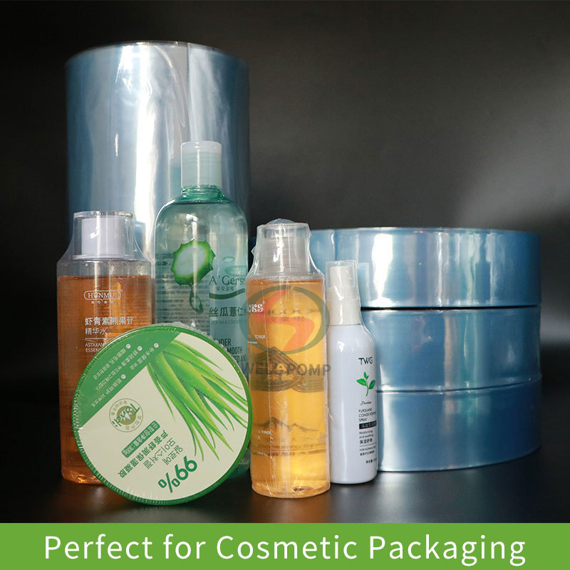 Custom plastic wrap shrink sleeve label packaging materials pvc shrink film roll