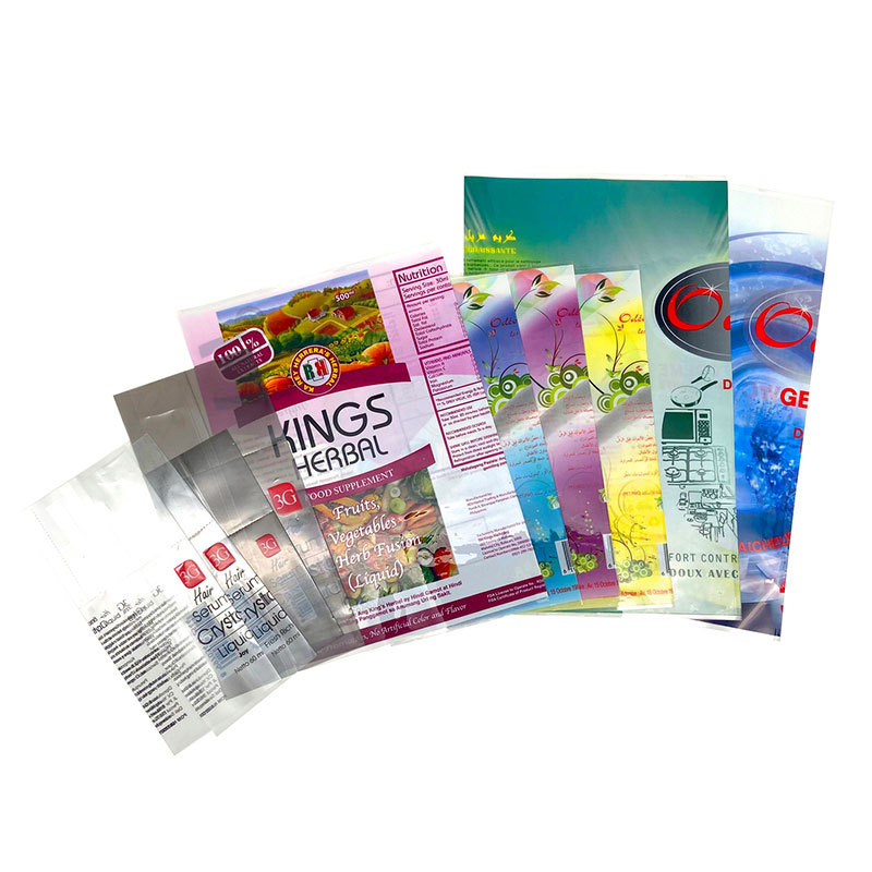 heat seal shrink wrap for drink bottle plastic roll printed labels