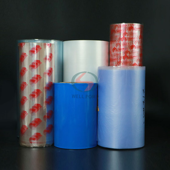 hot shrink packaging wrap 12 micron polyester film bottle labels