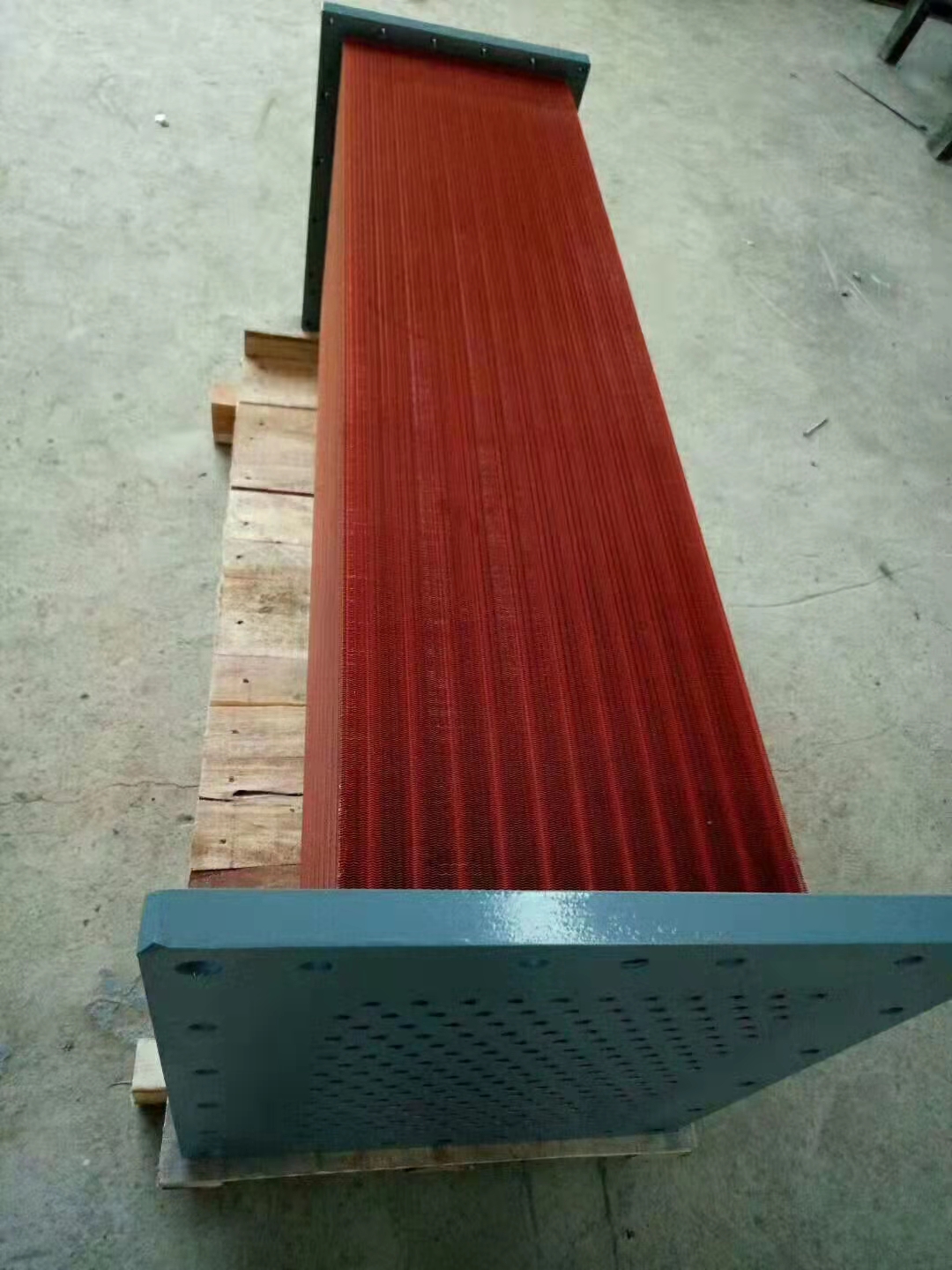 copper fin plate & tube air compressor heat exchanger- cooler