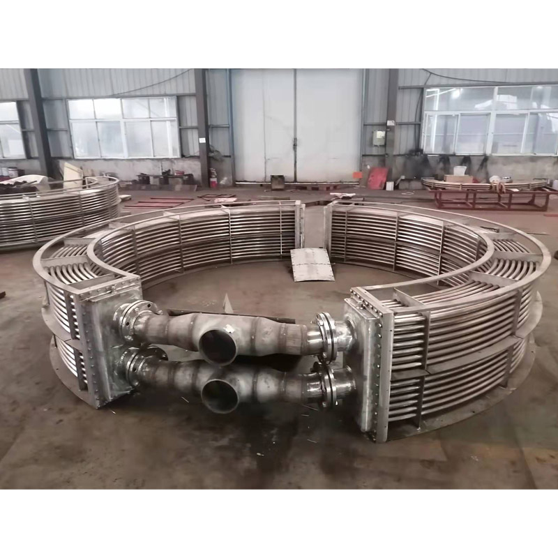 200MW hydroelectric generator unit bearing cooler-coil structure