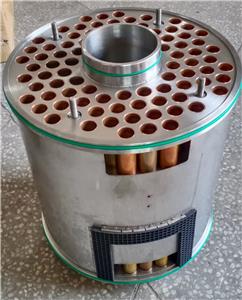 Internal finned tube heat exchanger compressor cooler