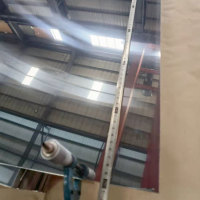 Platte aus Edelstahl 430 mit Hochglanzoberfläche