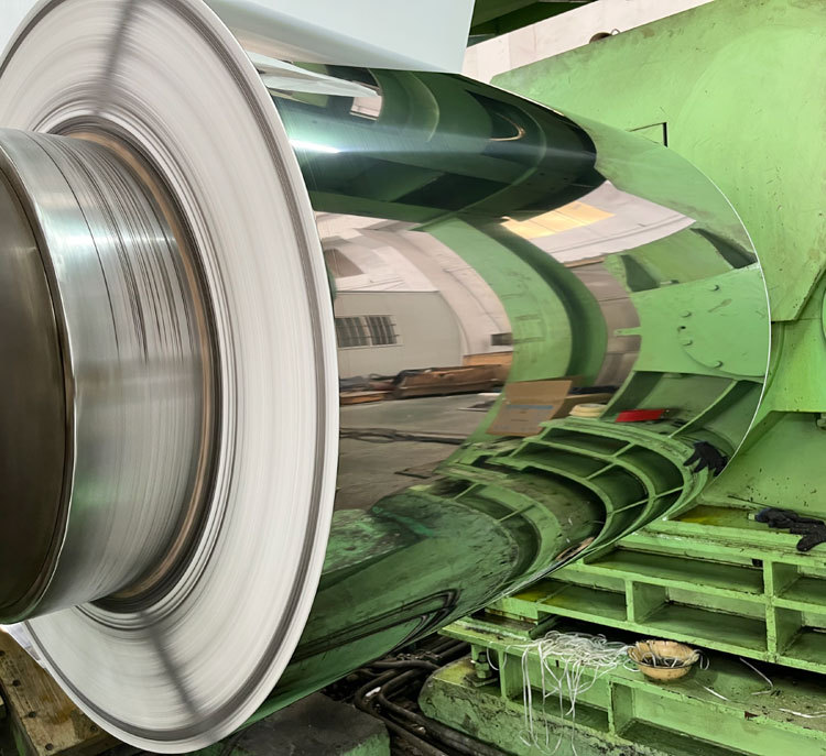 Kumparan baja tahan karat ASTM Cold Rolled SUS 410 BA dengan ketebalan 0,3 0,4 0,5 0,6 mm