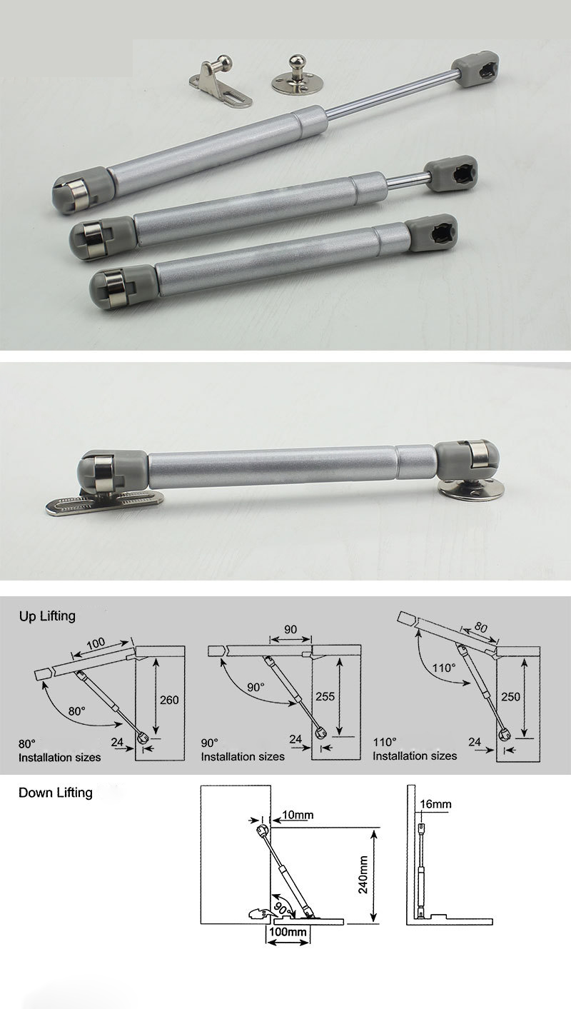 Downward gas spring