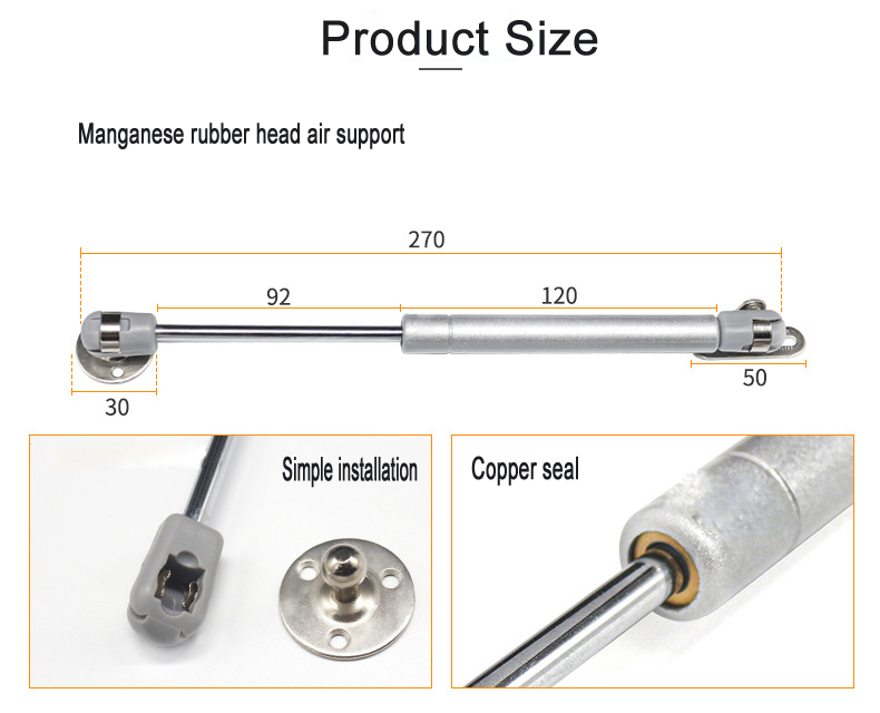 Pneumatic support rod